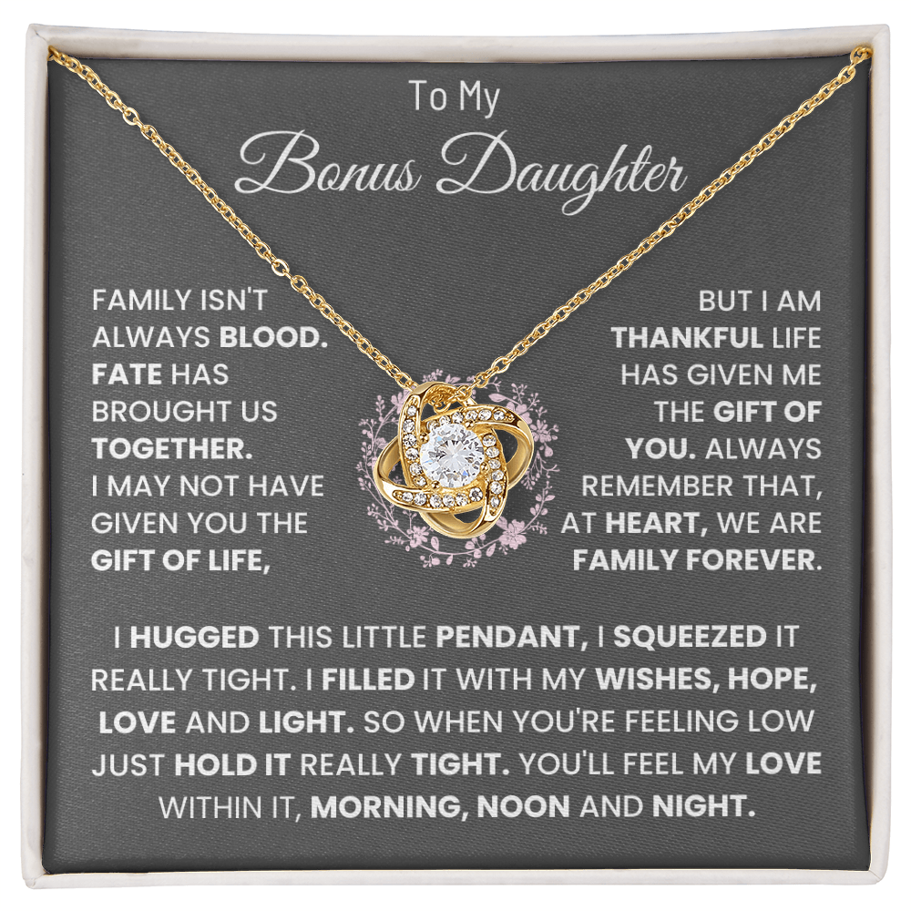 To My Bonus Daughter Necklace (Limited Edition )