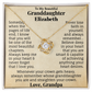 To My Beautiful Granddaughter Personalized Name Necklace.