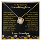 To My Beautiful Granddaughter Necklace from Grandpa.