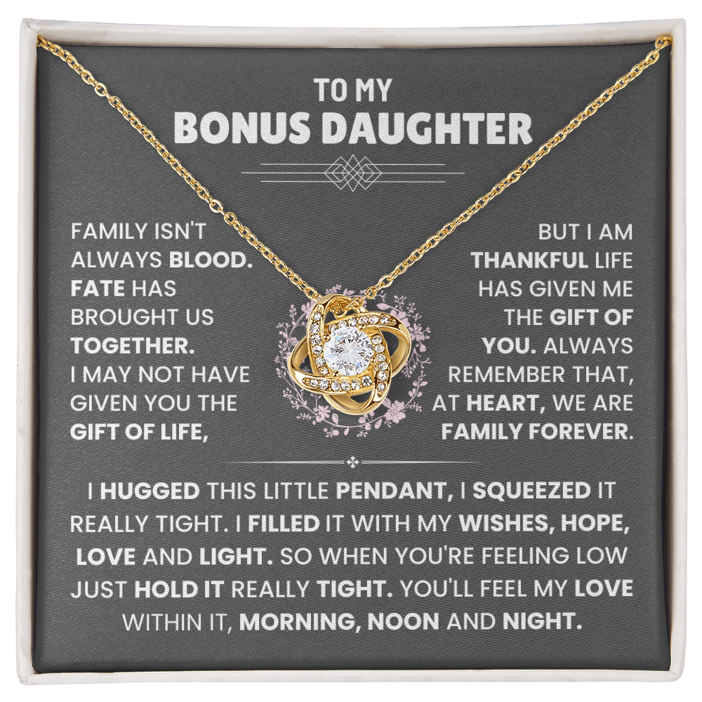To My Bonus Daughter Necklace (Limited Edition )
