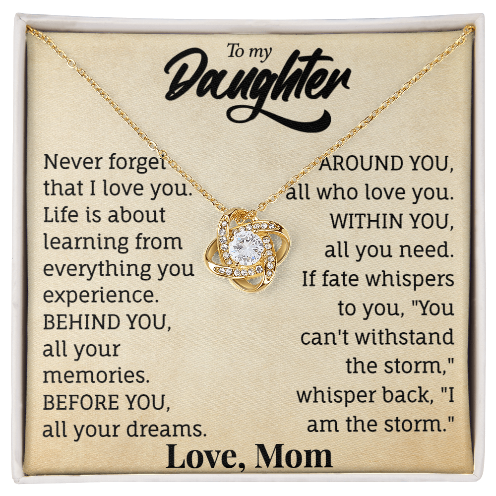To My Daughter Necklace.(Almost sold out)