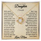 To My Beautiful Daughter Personalized Name Necklace.