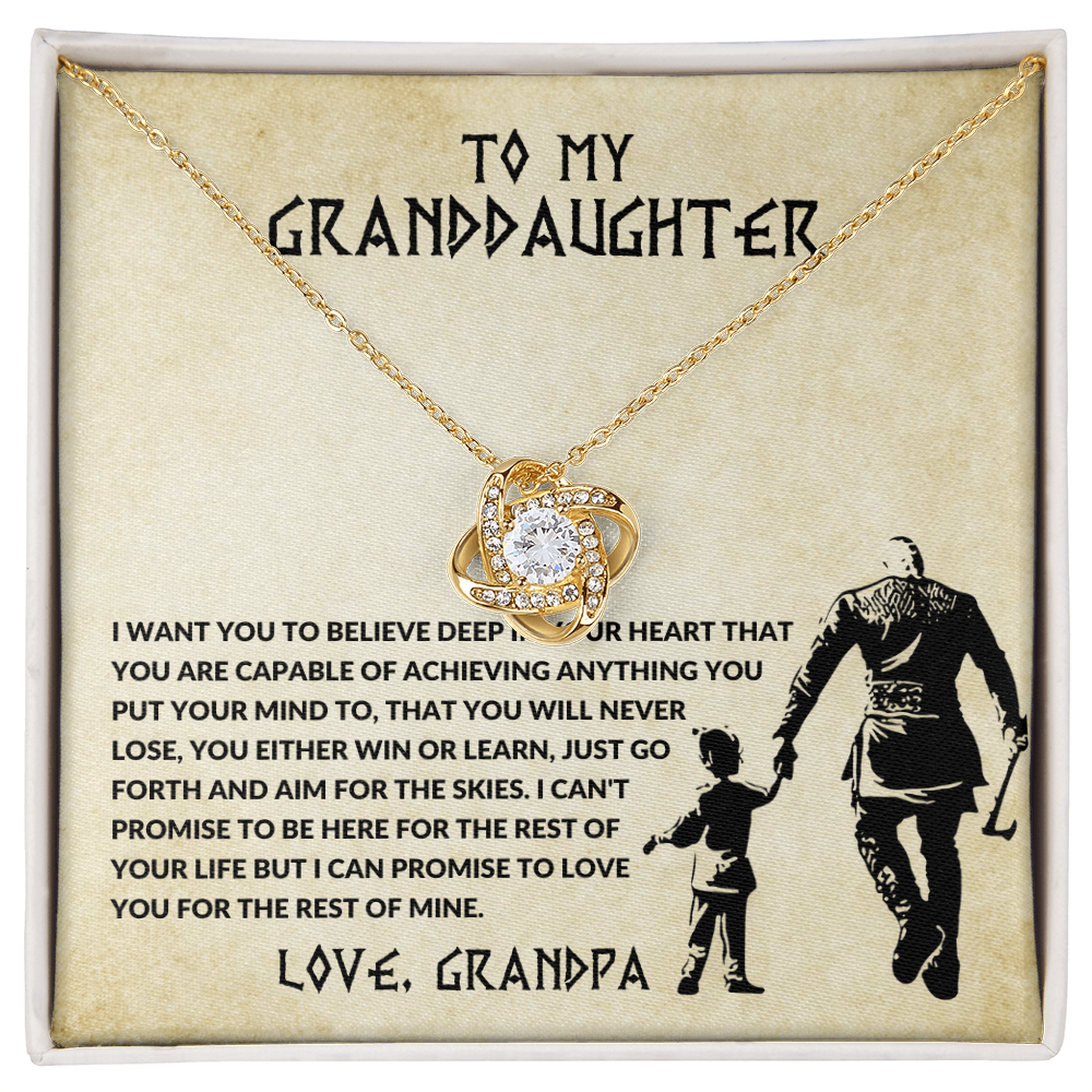 TO MY GRANDDAUGHTER VIKING STYLE MASSAGE CARD.