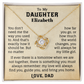 To My Daughter Personalized Name Necklace from Dad.