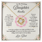 To My Precious Daughter Personalized Name Neckalce from Dad.