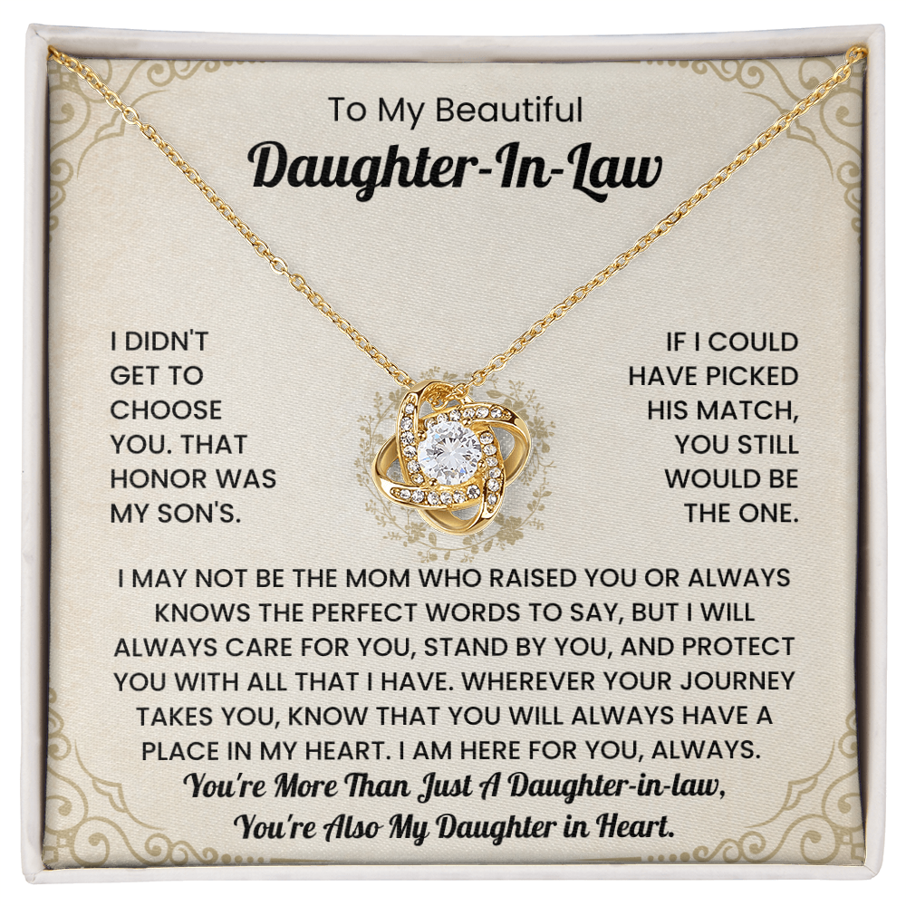 To My Beautiful Daugher-In-Law Necklace.