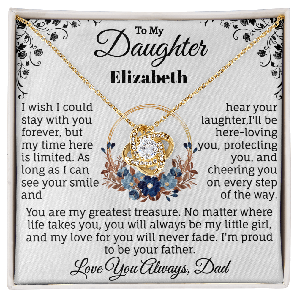 To My Daughter Personalized Necklace. (Almost sold out)