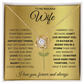 To My Beautiful Wife Necklace.