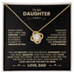To My Daughter, I Love You For The Rest Of Mine Necklace from Dad.