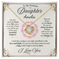 To My Precious Daughter Personalized Name Necklace Set.