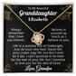 To My Beautiful Granddaughter Personalized Name Necklace.