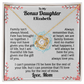 To my Bonus Daughter Personalized Name Necklace.
