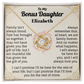 To My Bonus Daughter Personalized Name Necklace.
