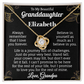 To My Beautiful Granddaughter Necklace.