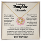 To My Daughter Personalized Name Necklace.