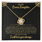 To My Bonus Daughter Necklace Set.