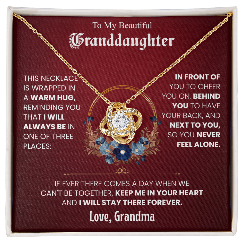 To My Beautiful Granddaughter Necklace Set from Grandma.