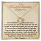 To My Beautiful Daughter Necklace. (Personalized daughter and and signature)