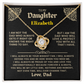 To My Daughter Personalized Necklace.