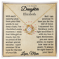 To My Beautiful Daughter Personalized Name Necklace from Mom.