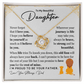 To My Beautiful Daughter, I Am Proud To Be Your Father Necklace.