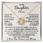 To My Daughter Personalized Name Necklace.