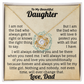 To My Beautiful Daughter Personalised Name Necklace.