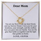 Dear Mom, You Are My First Friend | Limited Edition Necklace With Heartfelt Massage Card.