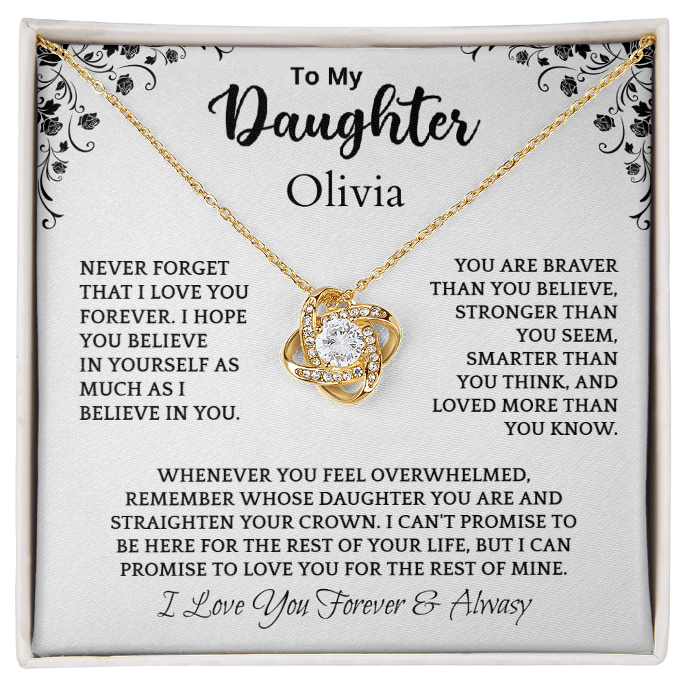 To My Daughter, Personalized Name Necklace. (Almost sold out)