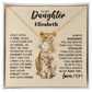 To My Daughter Pesonalized Name Necklace from MOM.