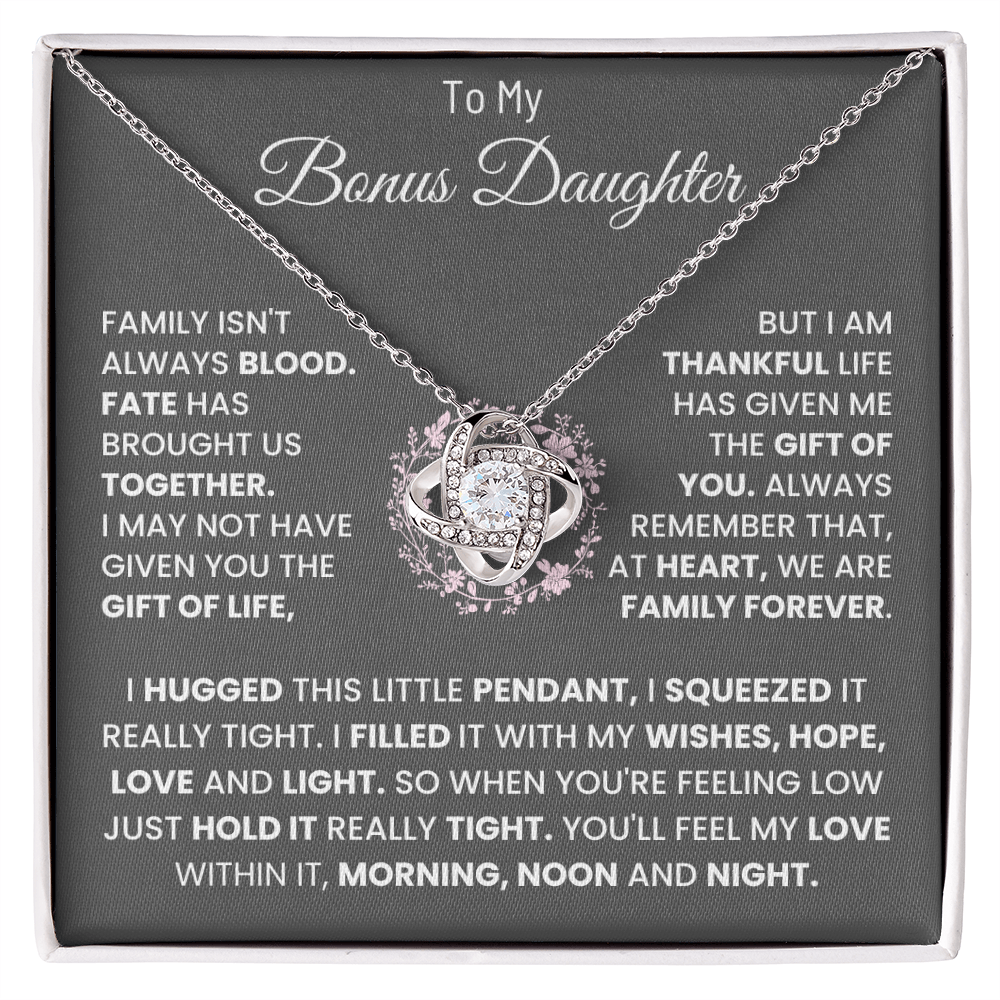 To My Bonus Daughter Necklace (Limited Edition )