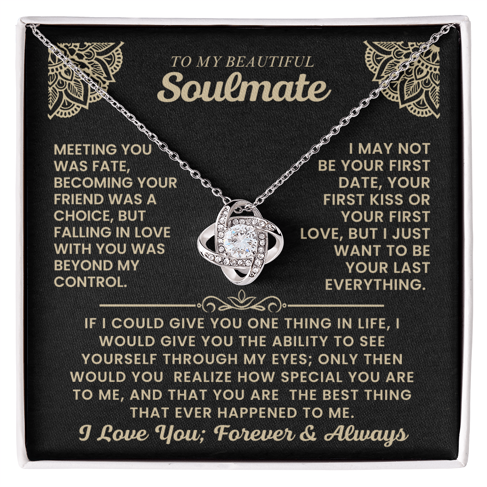 To My Beautiful Soulmate Necklace.