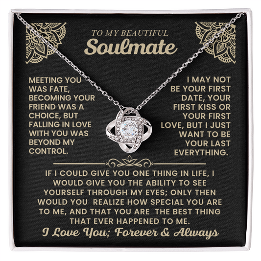 To My Beautiful Soulmate Necklace.