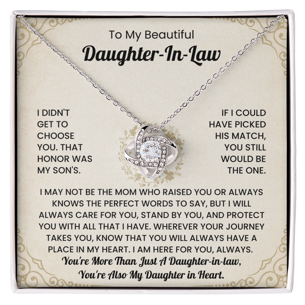 To My Beautiful Daugher-In-Law Necklace.