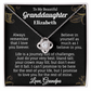 To My Beautiful Granddaughter Personalized Name Necklace.