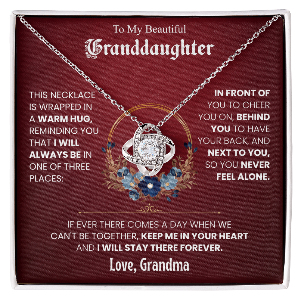 To My Beautiful Granddaughter Necklace Set from Grandma.