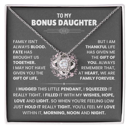 To My Bonus Daughter Necklace (Limited Edition )