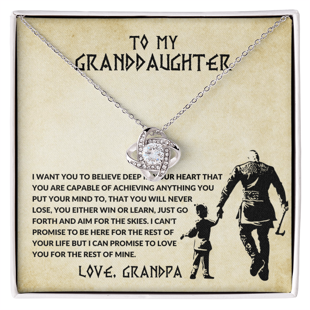 TO MY GRANDDAUGHTER VIKING STYLE MASSAGE CARD.