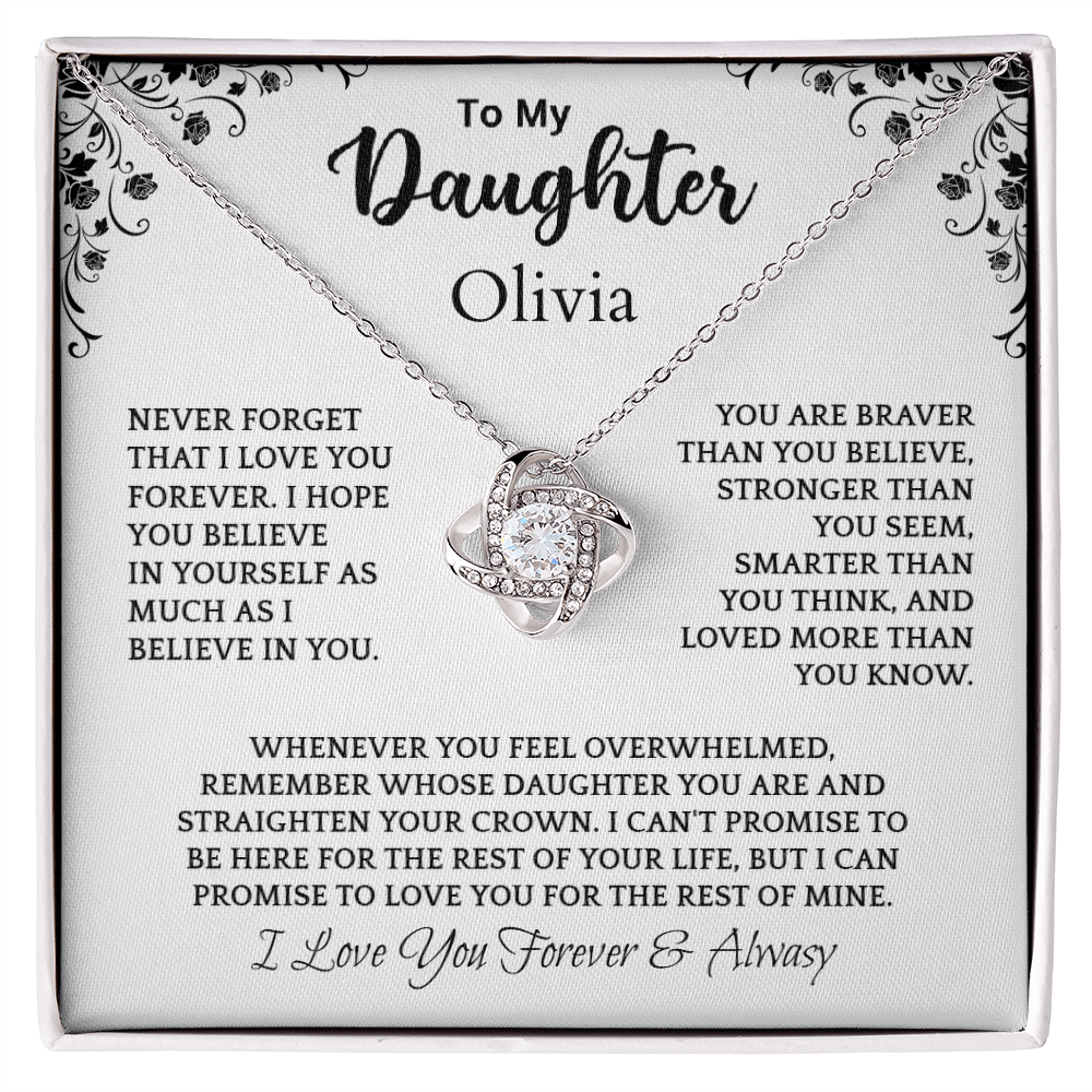 To My Daughter, Personalized Name Necklace. (Almost sold out)