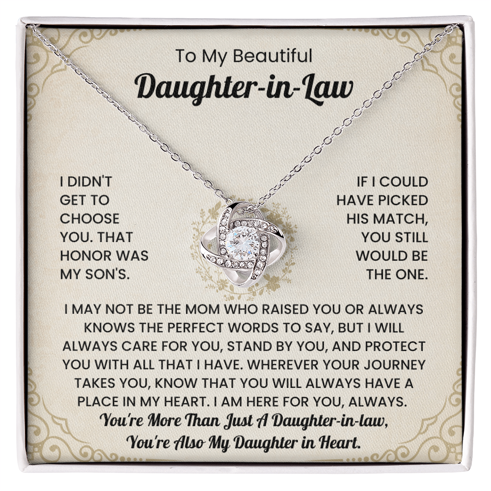 To My Beautiful Daughter-in-Law Necklace.