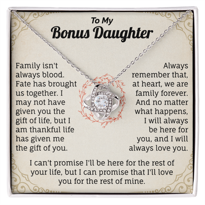 To My Bonus Daughter Necklace (Limited edition )