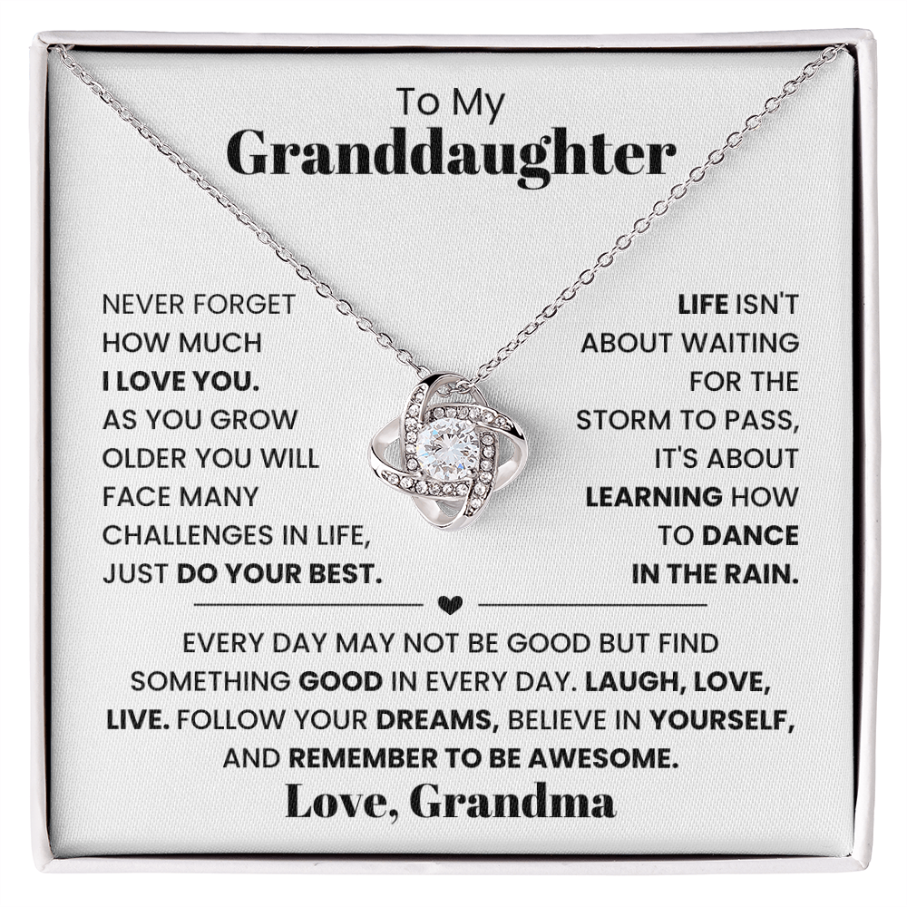 To My Granddaughter Necklace from Grandma.