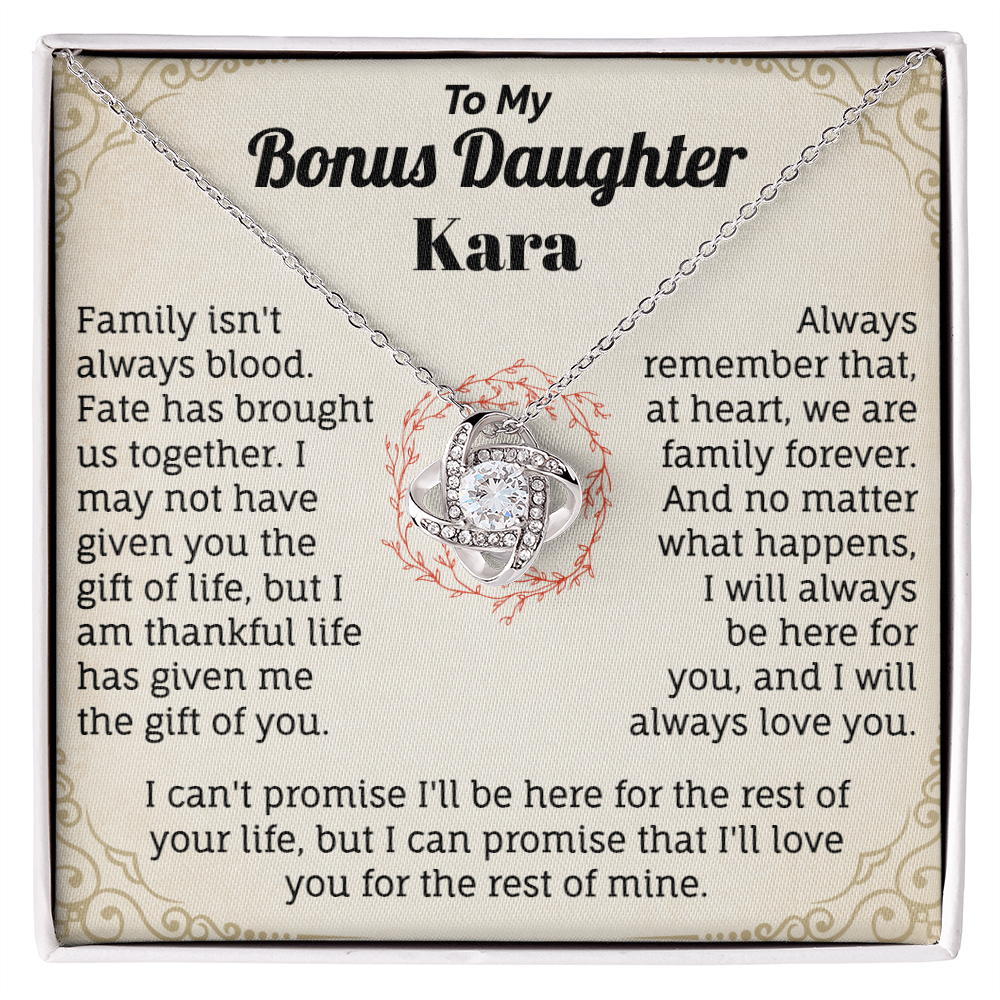 To My Bonus Daughter  Kara,