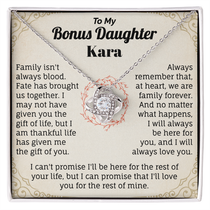 To My Bonus Daughter  Kara,