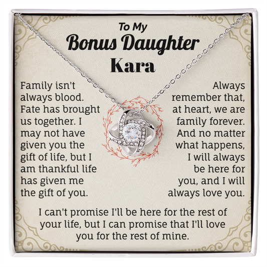 To My Bonus Daughter  Kara,