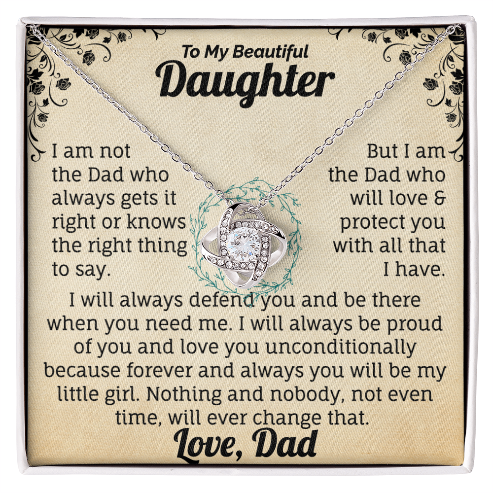 To My Beautiful Daughter Necklace. (Almost sold out)