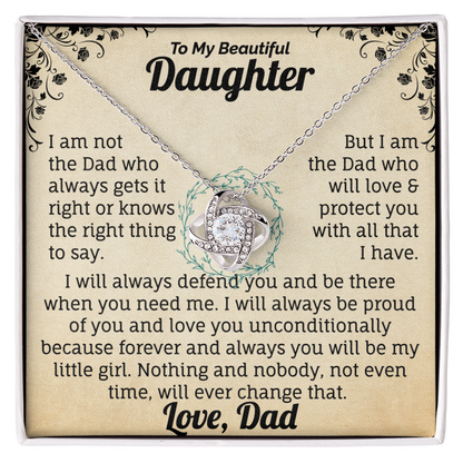 To My Beautiful Daughter Necklace. (Almost sold out)