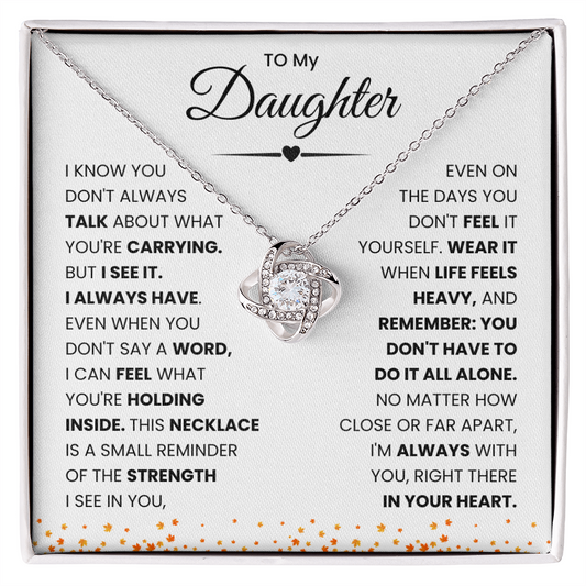 To My Daughter Necklace from Mom & Dad.