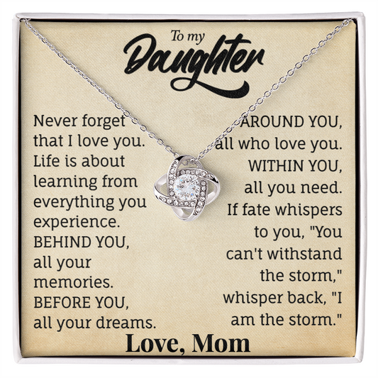 To My Daughter Necklace.(Almost sold out)