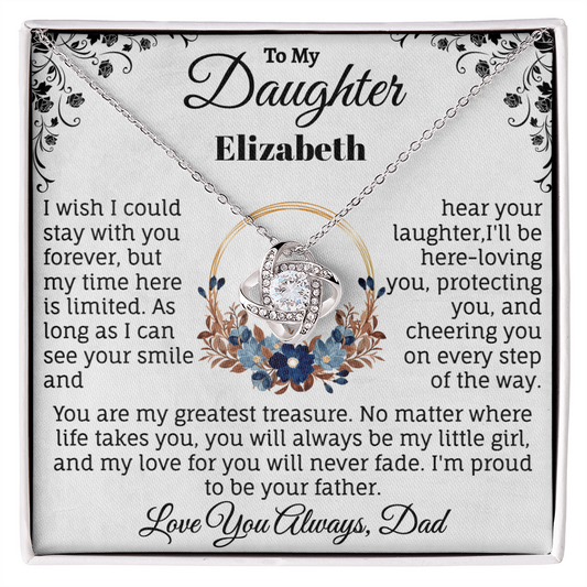 To My Daughter Personalized Necklace. (Almost sold out)